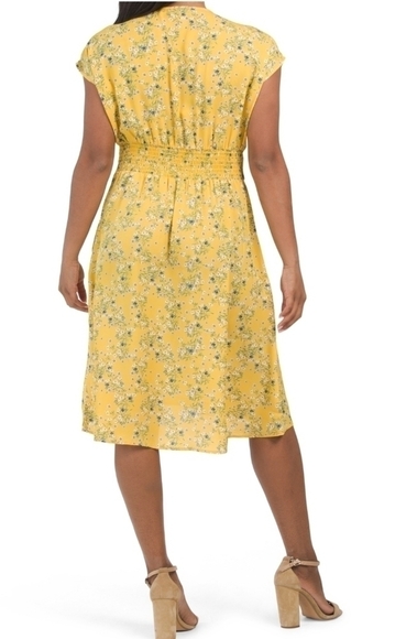 Max Studio V Neck Floral Print Hi-low Dress - Picture 2 of 6